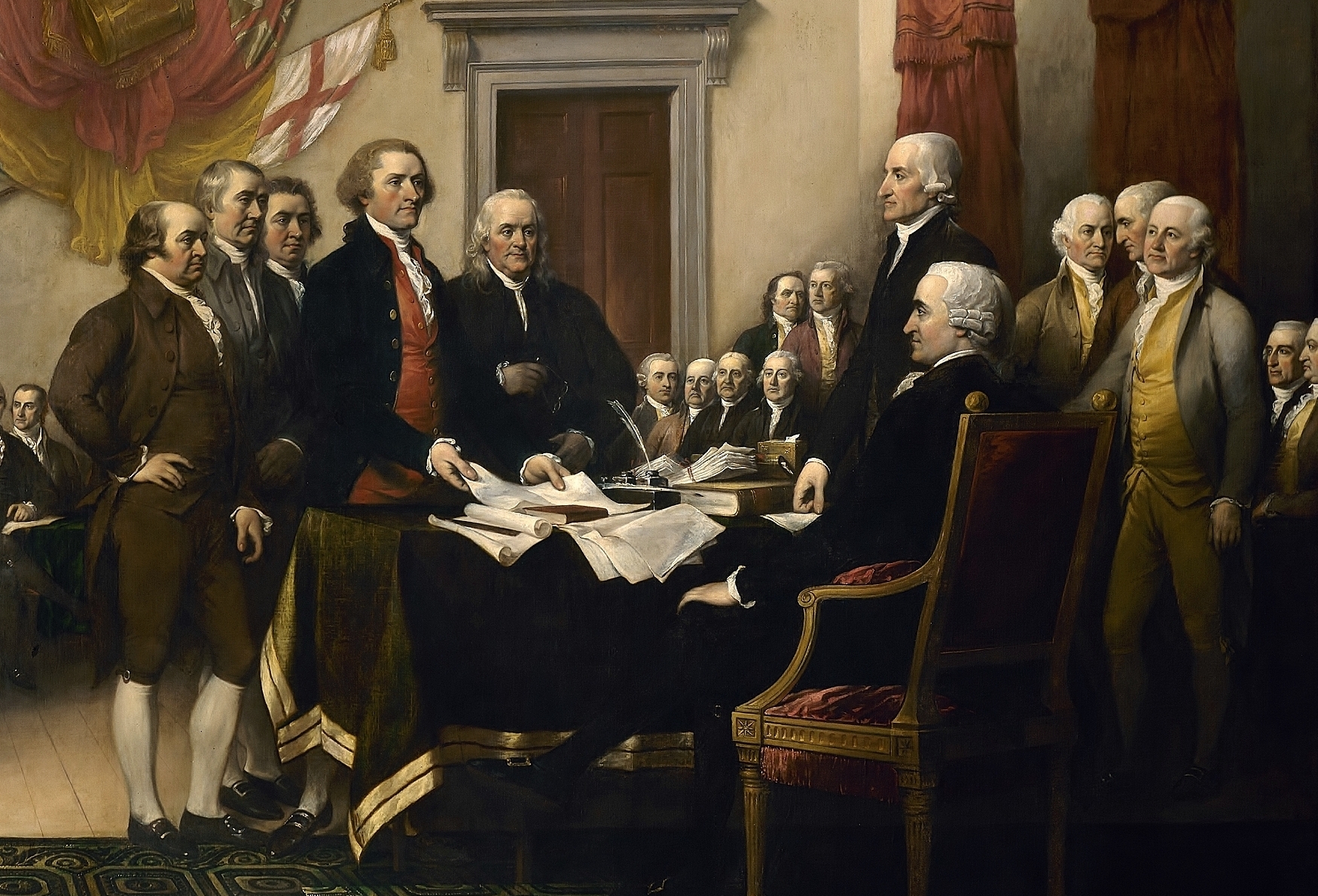 presentation of the declaration of independence